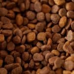Heb Heritage Ranch Dog Food Review Close-up of dry dog food kibble